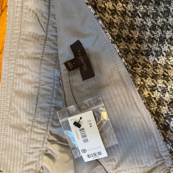 NEW The Limited houndstooth mini, Size: 2, Color: Grey - Picture 6 of 8